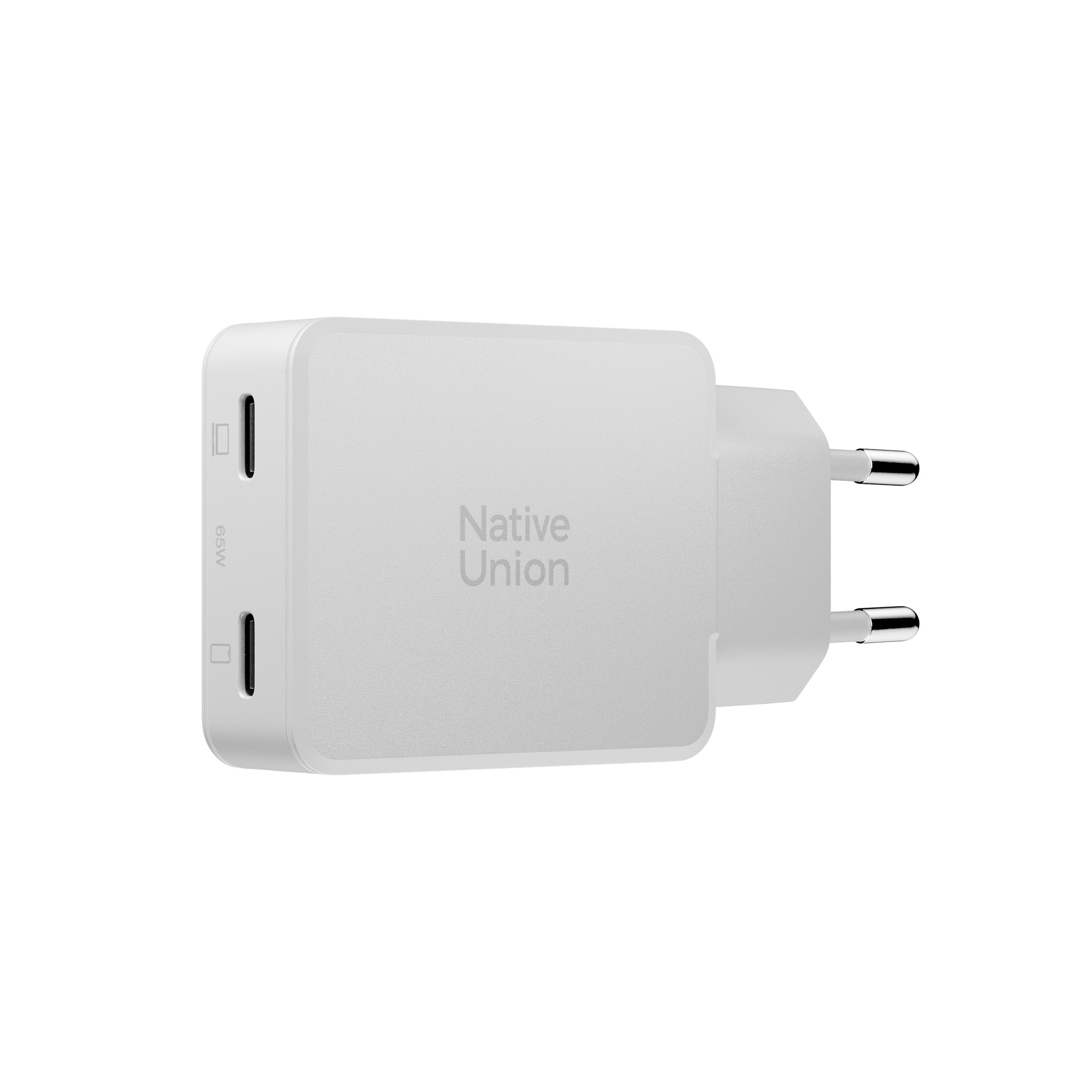 Native Union Pocket GaN Charger PD 65W (2x USB-C), fehér-1