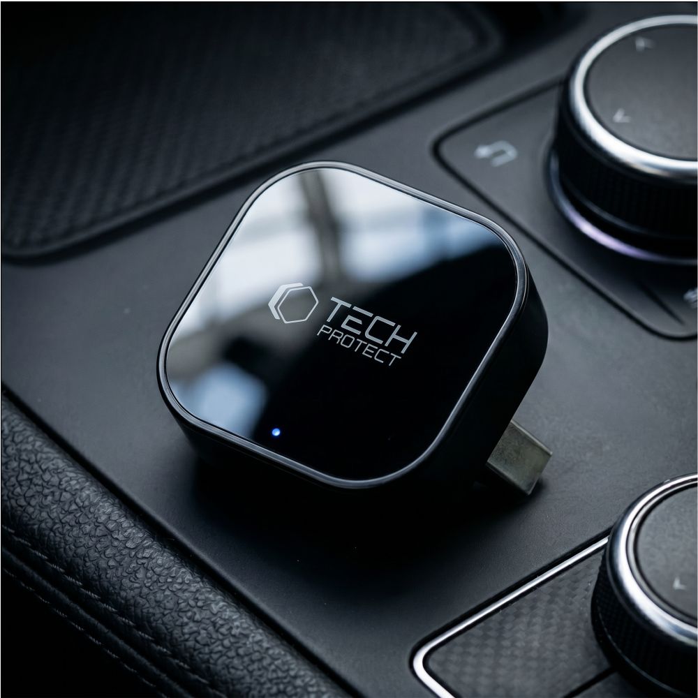 Tech-Protect Ultraboost CA01 vezeték nélküli Apple CarPlay és Android Auto adapter, matt fekete-4