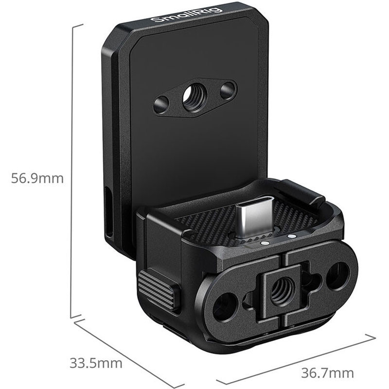 Smallrig 6359 gyorskioldós hátlapi rögzítő USB-C porttal DJI Osmo Pocket 4 kamerához-1