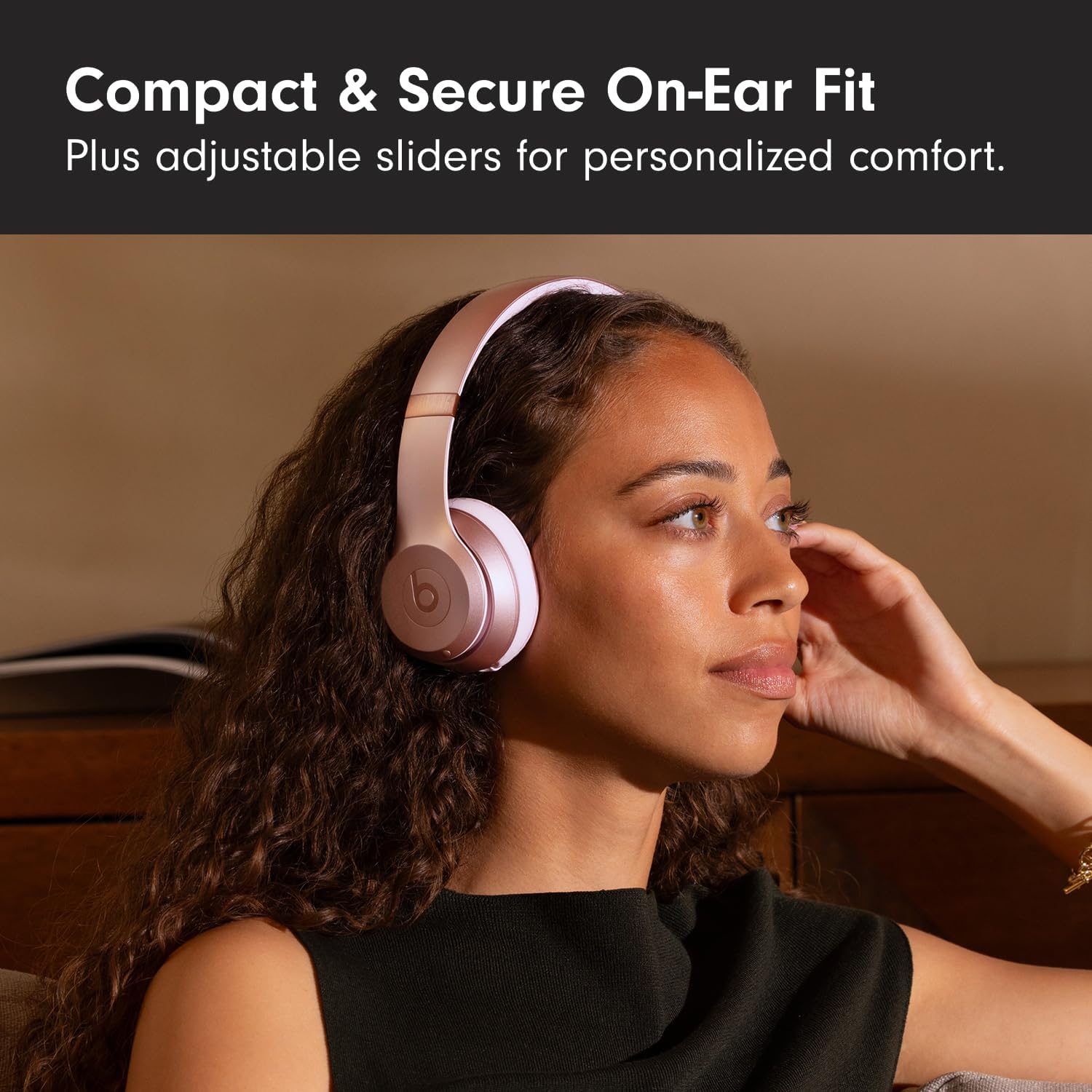 Beats Solo 4 vezeték nélküli fejhallgató metál rózsaszín MDWJ4-6