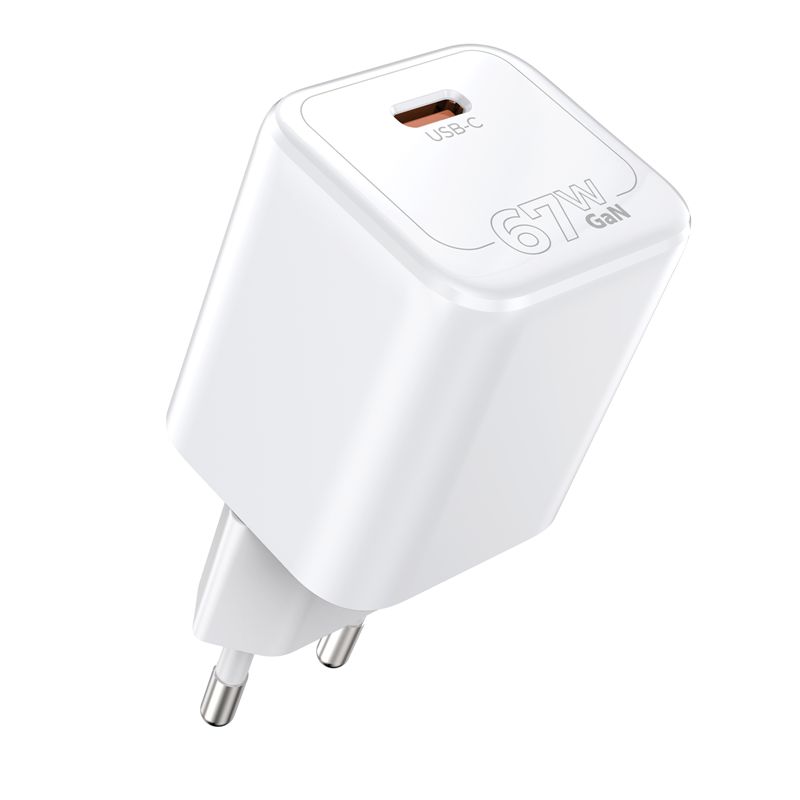 Mobile Origin GaN 67 W Super Charger egyportos USB-C PW6 hálózati töltő, fehér-2