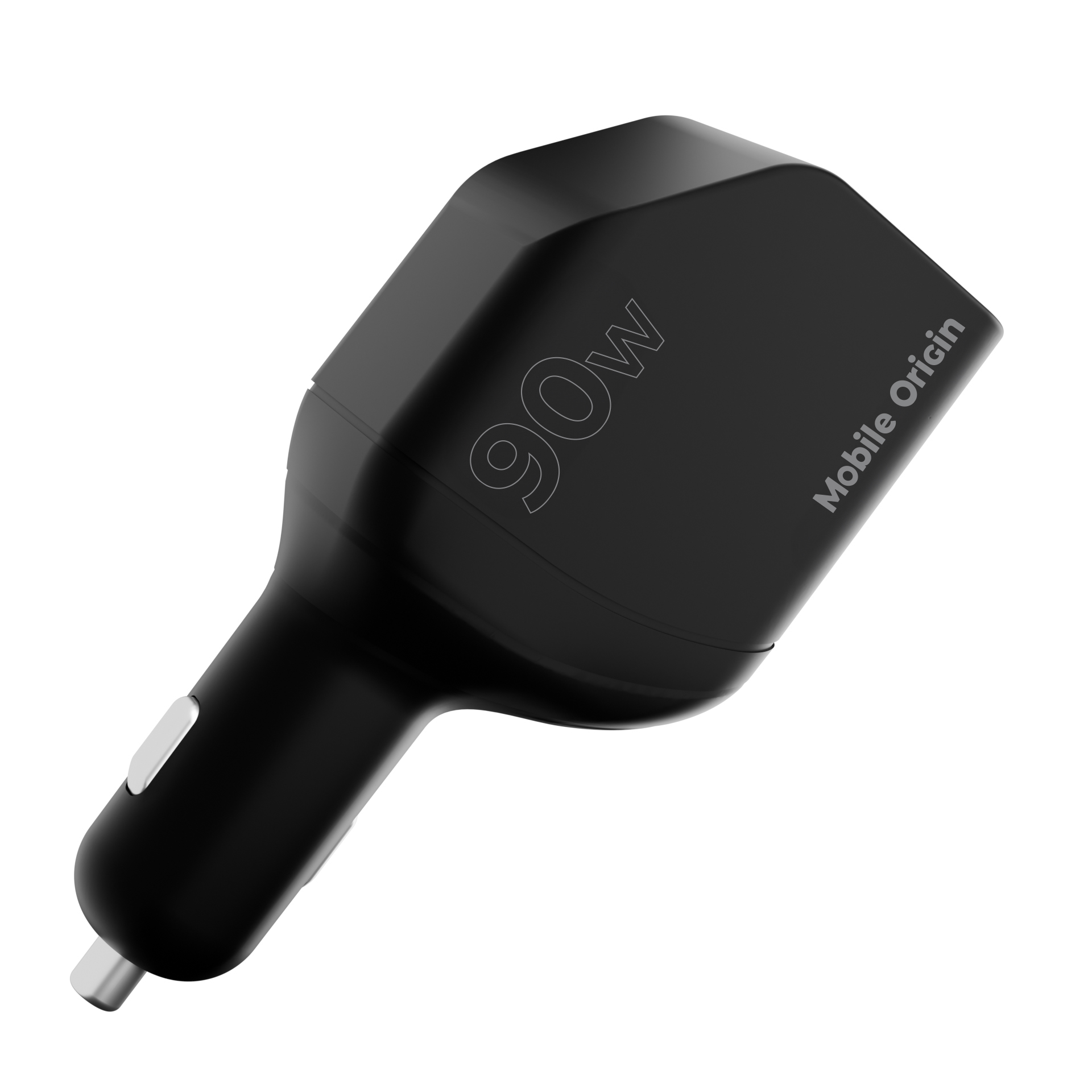 Mobile Origin CA22 90 W-os autós töltő USB-C és USB-A csatlakozóval, 2 db USB-C kábellel, fekete-5
