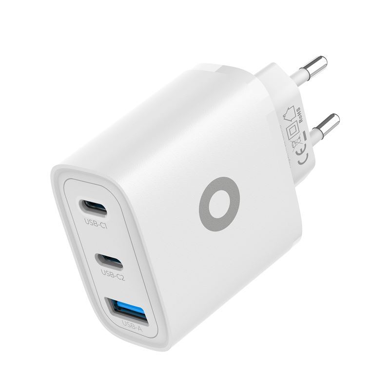 Mobile Origin GaN 40W fali töltő MO13 fehér, 1 USB-A és 2 USB-C-8