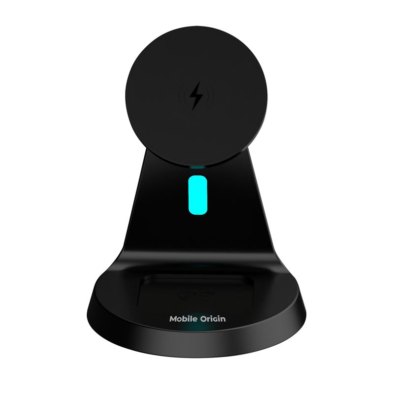 Mobile Origin 3in1 PW9 vezeték nélküli mágneses töltőállvány, fekete-10