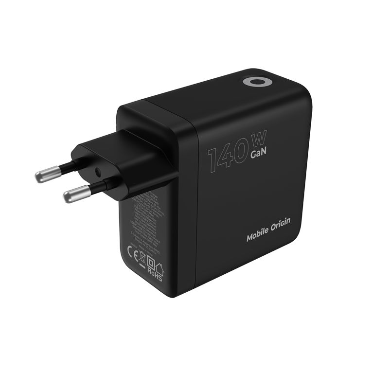 Mobile Origin PW21 140W GaN hálózati töltő kijelzővel, fekete-3