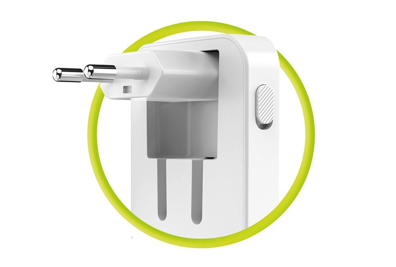Mobile Origin 65 W GaN III Slim hálózati töltő 2× USB-C és USB-A csatlakozóval, fehér-5