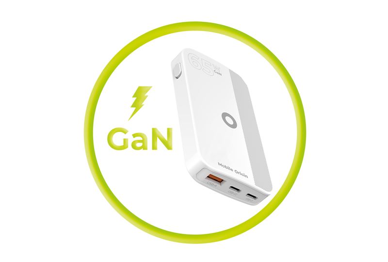 Mobile Origin 65W GaN III Slim hálózati töltő 2× USB-C és USB-A csatlakozóval, fekete-11