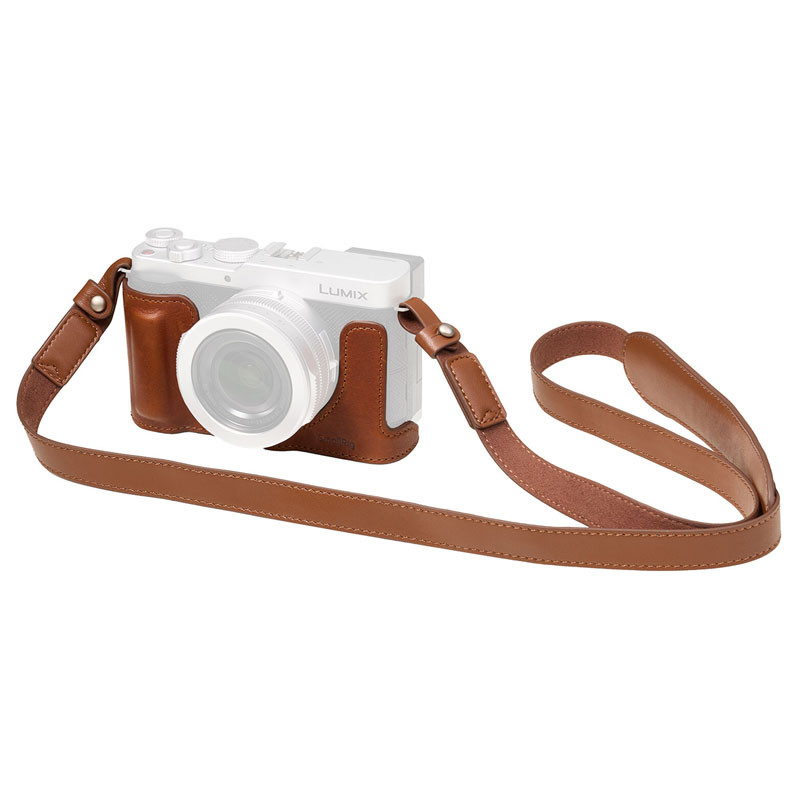 Smallrig 6275 bőr fél tok kit Panasonic Lumix L10 kamerához, barna-0