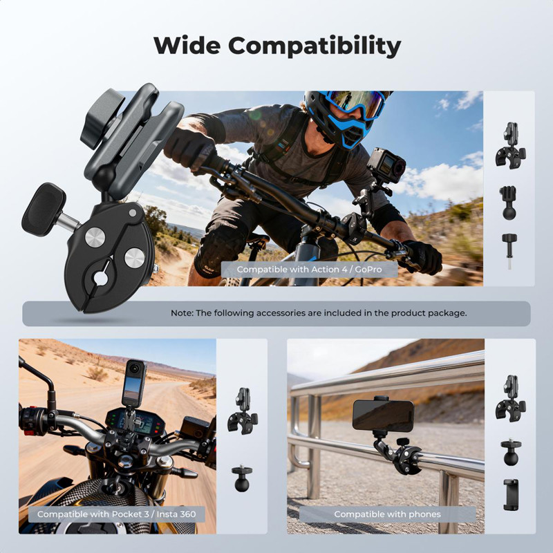 K&F Concept MS-100 univerzális Crab Clamp rögzítőbilincs-1
