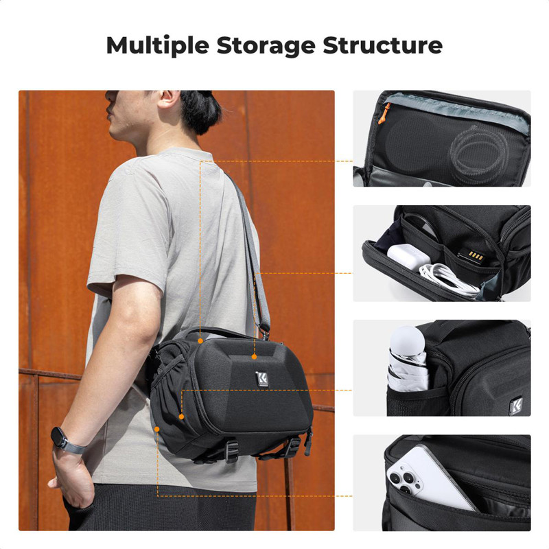 K&F Concept M méretű fotós sling táska-1