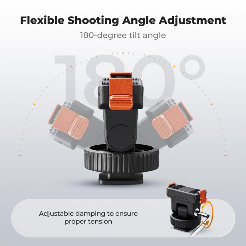 K&F Concept műanyag vakupapucs adapter mágneses rögzítéssel DJI Osmo Action 6 és Osmo Nano kamerához-3