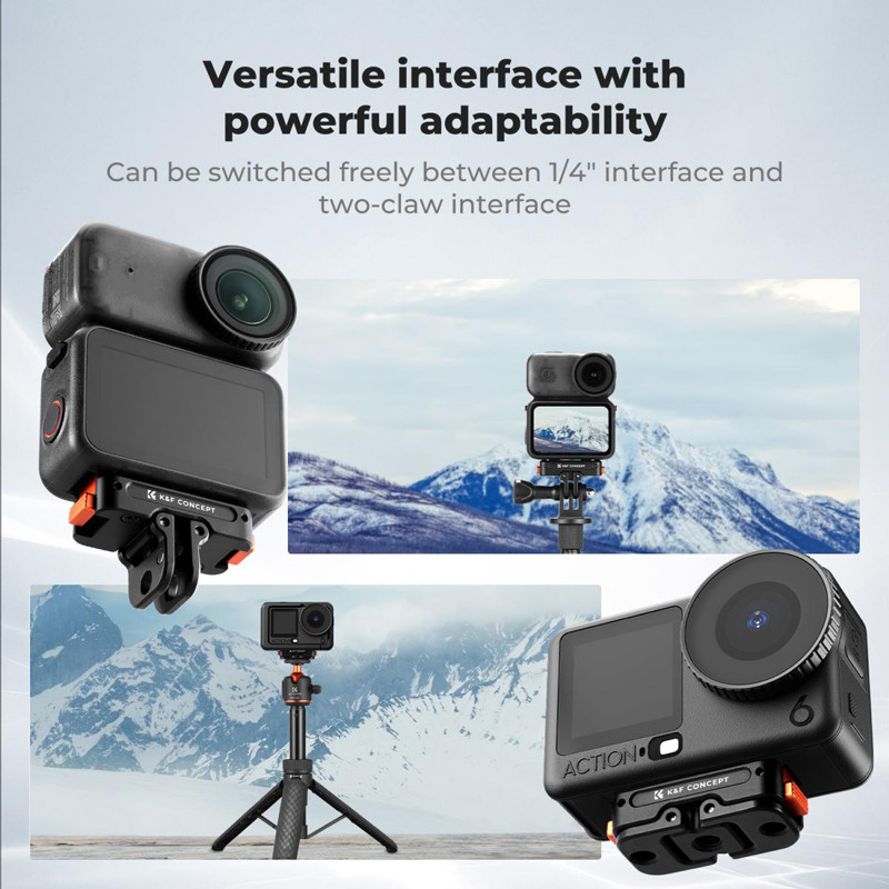 K&F Concept alumínium mágneses összecsukható gyorskioldó DJI Osmo Action 6 kamerához-2