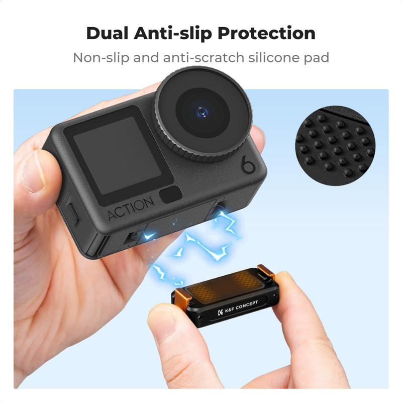 K&F Concept alumínium mágneses gyorskioldó DJI Osmo Action 6 kamerához-3