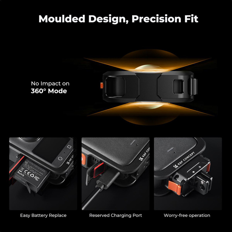 K&F Concept fém kamera cage DJI Osmo 360 kamerához-3