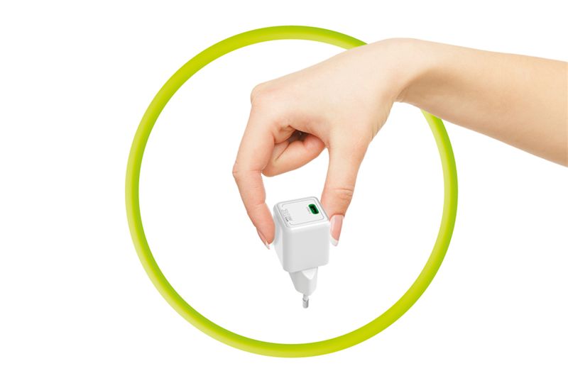 Mobile Origin PW23 30W-os mini USB-C hálózati töltő, fehér-8