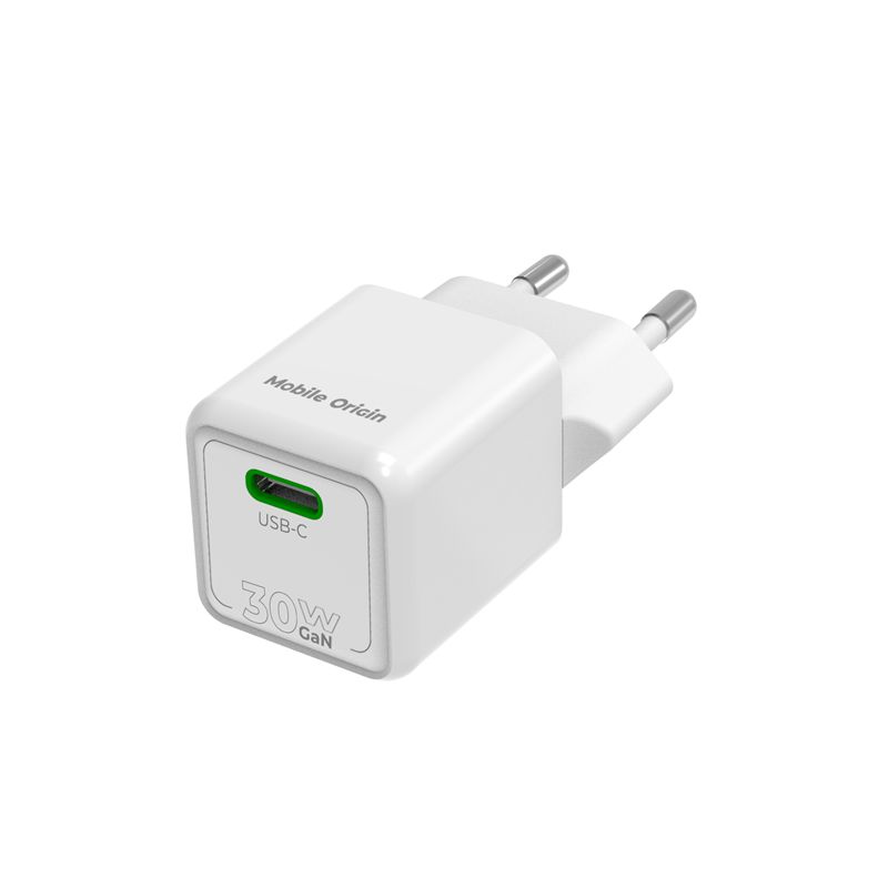 Mobile Origin PW23 30W-os mini USB-C hálózati töltő, fehér-6