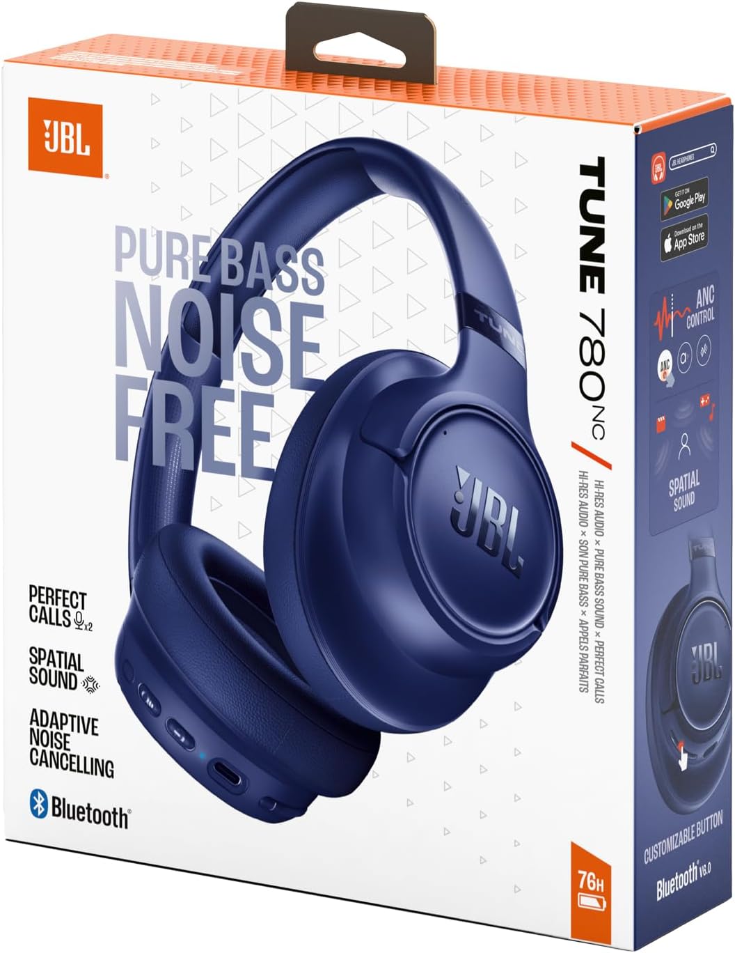JBL Tune 780NC Bluetooth fejhallgató többpontos zajszűrős, kék (JBLT780NCBLU)-1