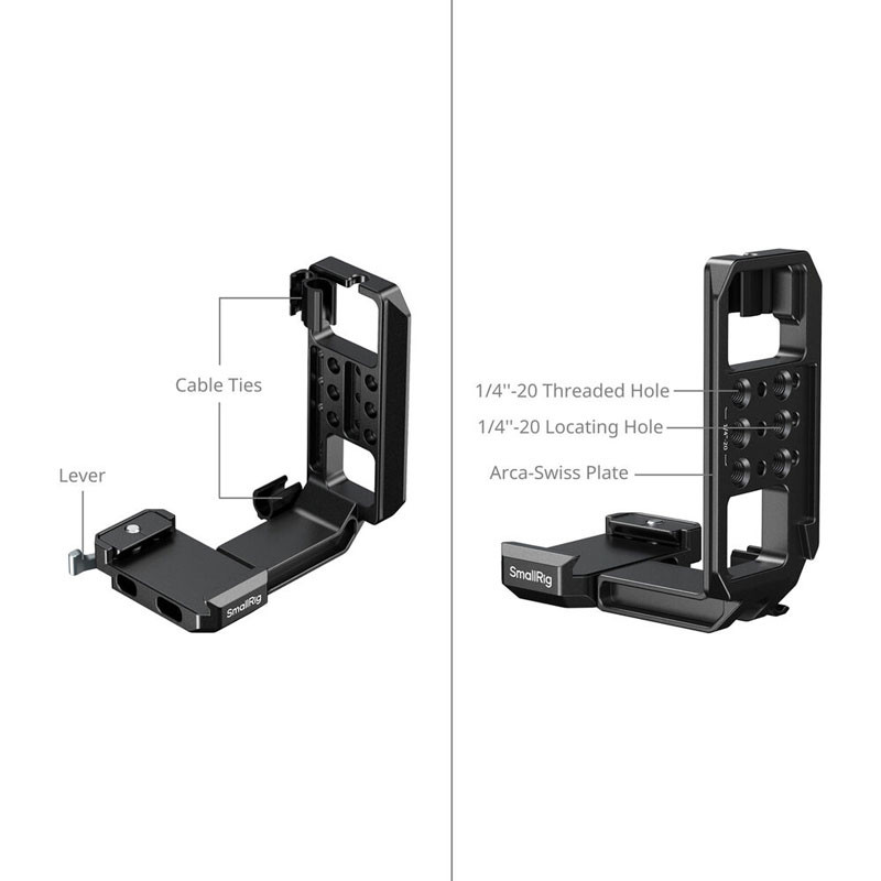 Smallrig 5594 Vertical Mount Plate for Cage with Arca-Type Plate-1