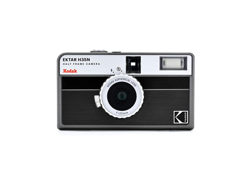 Kodak Half Frame Film Camera Ektar H35N csíkos fekete-0