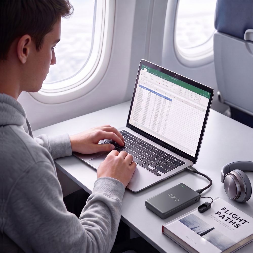 Tech-Protect PB40 LifeMag MagSafe mágneses külső akkumulátor 10000 mAh 25W Qi2.2 fekete-5