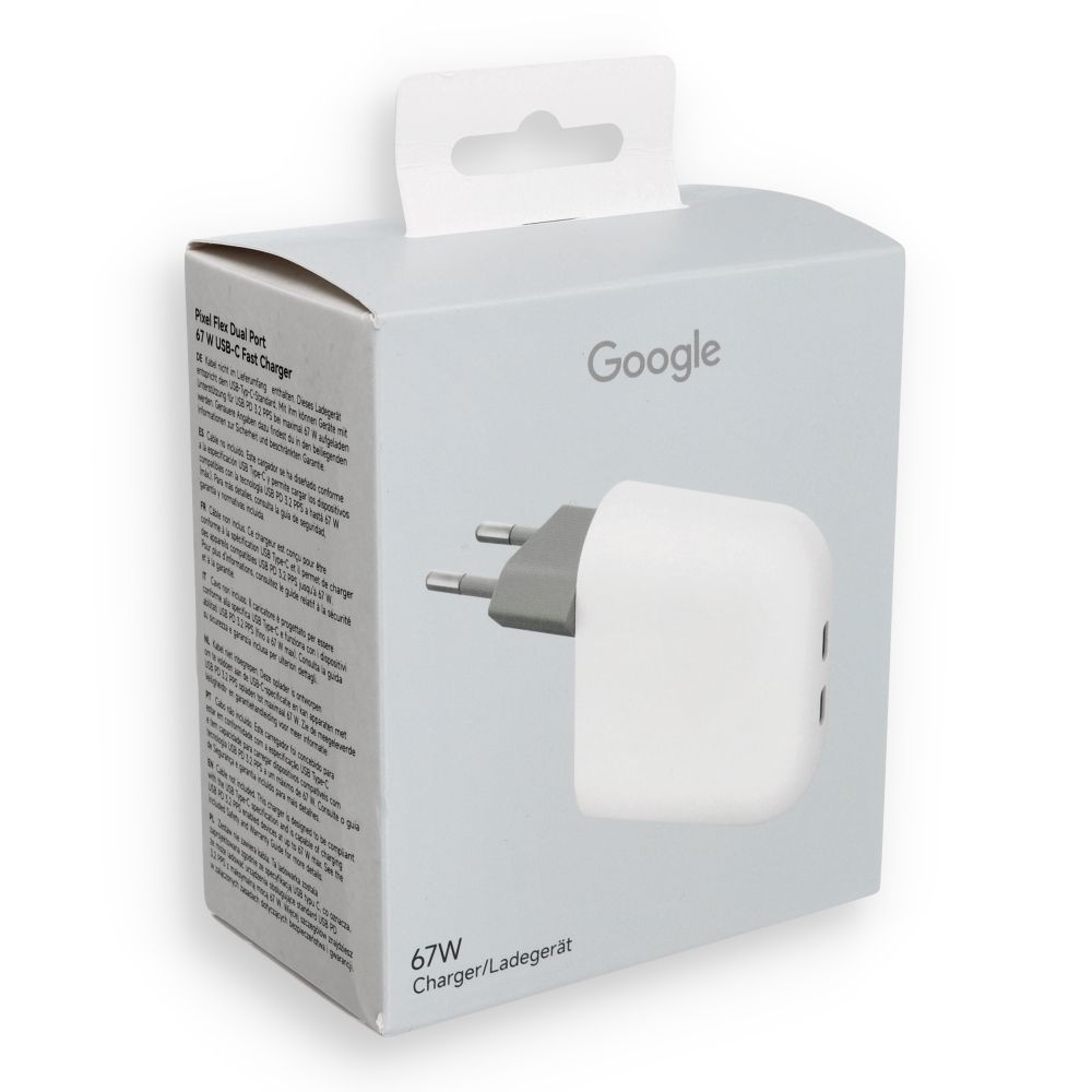 Google GA05732 eredeti 45 W-os USB-C PD hálózati töltő, fehér-6