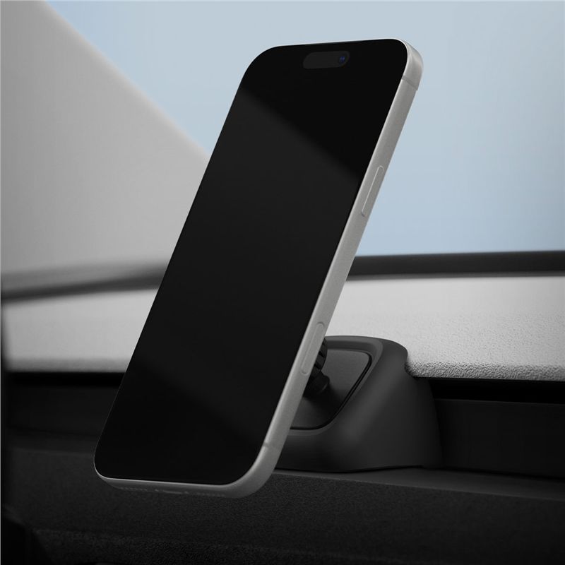 Spigen Tesla Airvent MagSafe TAM100 szellőzőrácsos telefontartó, fekete – Tesla Model 3 (2024–2026) / Model Y Juniper (2025–2026)-12