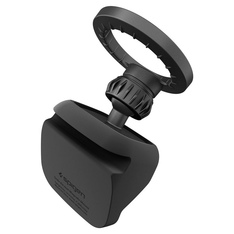 Spigen Tesla Airvent MagSafe TAM100 szellőzőrácsos telefontartó, fekete – Tesla Model 3 (2024–2026) / Model Y Juniper (2025–2026)-9