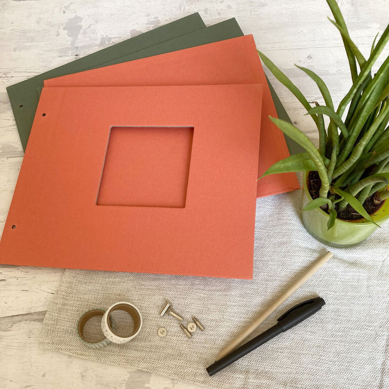Goldbuch DIY Fotóalbum Bella Vista Pasztell Zöld vászon borító 30x26-4