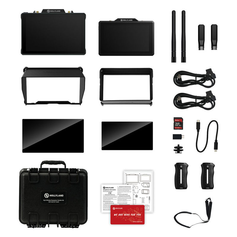 Hollyland Pyro 5 & 7 Wireless Transceiver Monitor Kit-0
