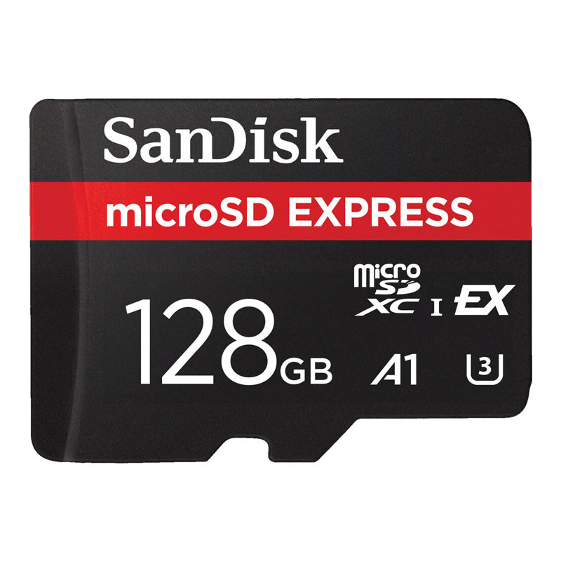 Sandisk 128 GB Express MicroSD kártya 880/480/100MB/s, U3, C10-0