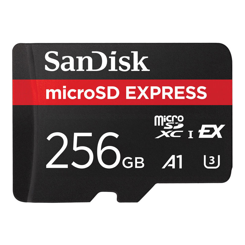 Sandisk 256 GB Express MicroSD kártya 880/650/210MB/s, U3, C10-0