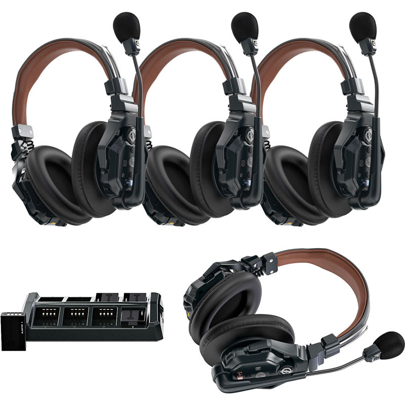 Hollyland Solidcom C1 Pro-4S-DH - 4 Person Noise Cancelling Headset Intercom Double-Ear Version-0