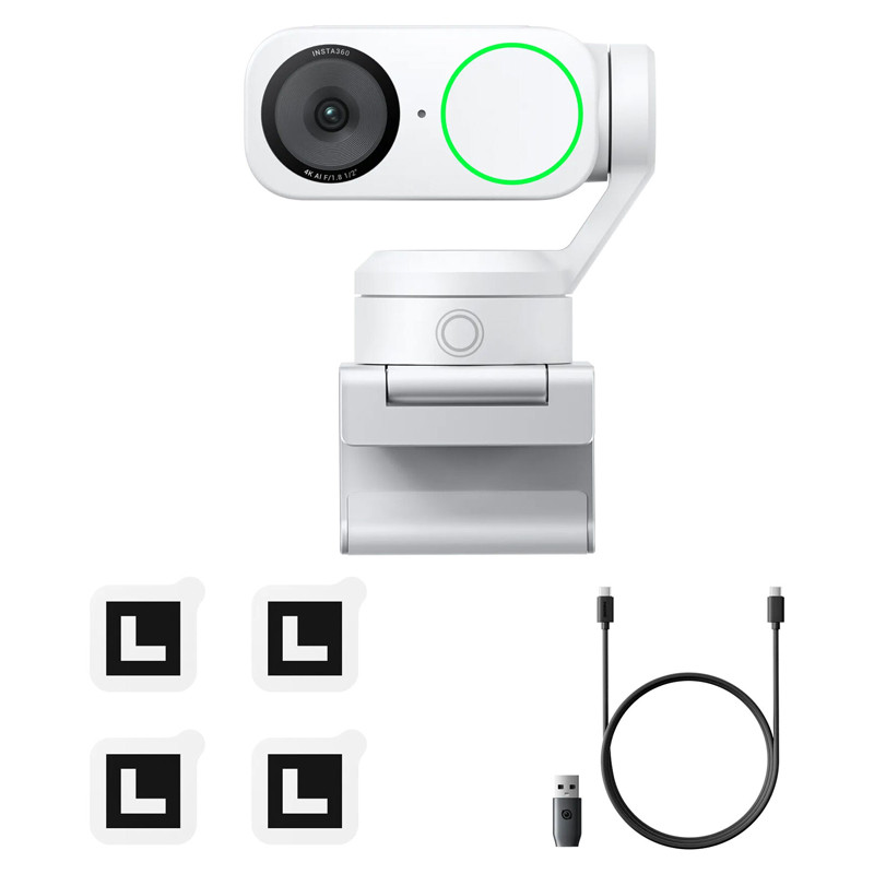 Insta360 Link 2 4K AI Webcam Standard Edition (fehér)-3