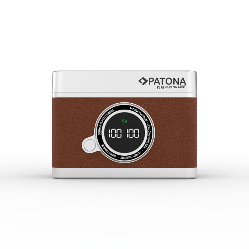 Patona Platinum Retro Dual töltő tok Sony NP-FZ100-hoz (USB-C)-0
