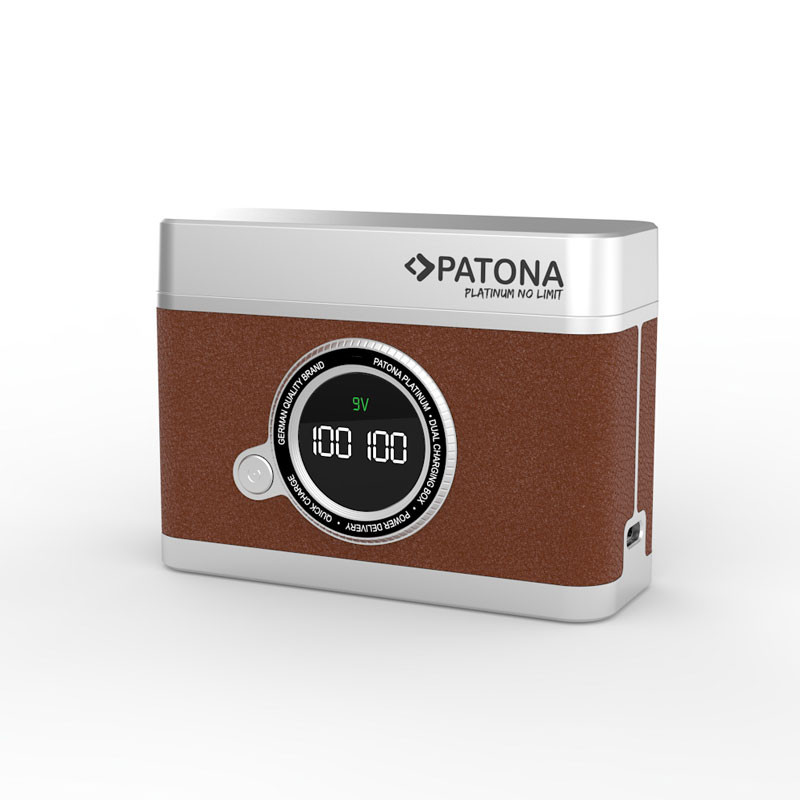 Patona Platinum Retro Dual töltő tok Sony NP-FZ100-hoz (USB-C)-1