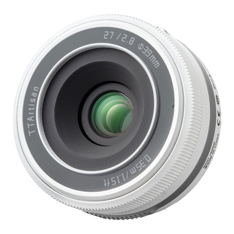 TTArtisan AF 27mm F2.8 objektív (Fuji X bajonett) fehér-1