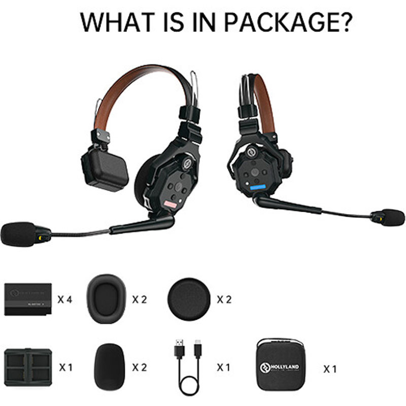 Hollyland Solidcom C1 Pro Wireless Intercom System with 2 ENC Headset-3