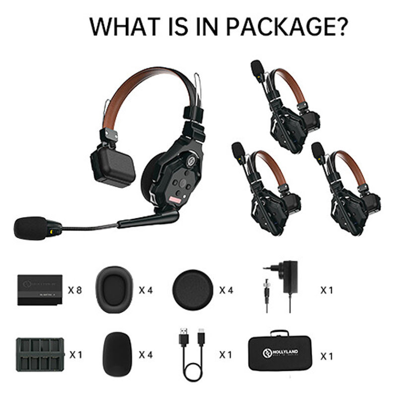 Hollyland Solidcom C1 Pro Wireless Intercom System with 4 ENC Headset-3