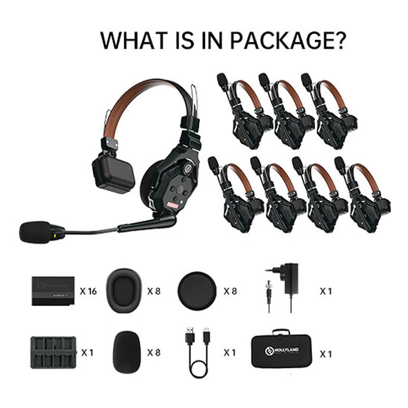 Hollyland Solidcom C1 Pro Wireless Intercom System with 8 ENC Headset-3