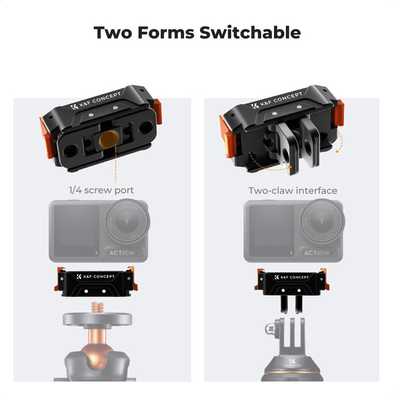 K&F Concept DJI Action 3/4/5 Pro mágneses rögzítő adapter-3