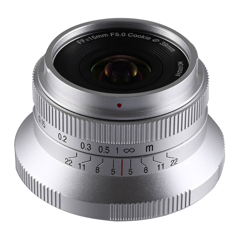Laowa FF Auto Aperture 15mm f/5 Cookie objektív Sony E (Ezüst)-1
