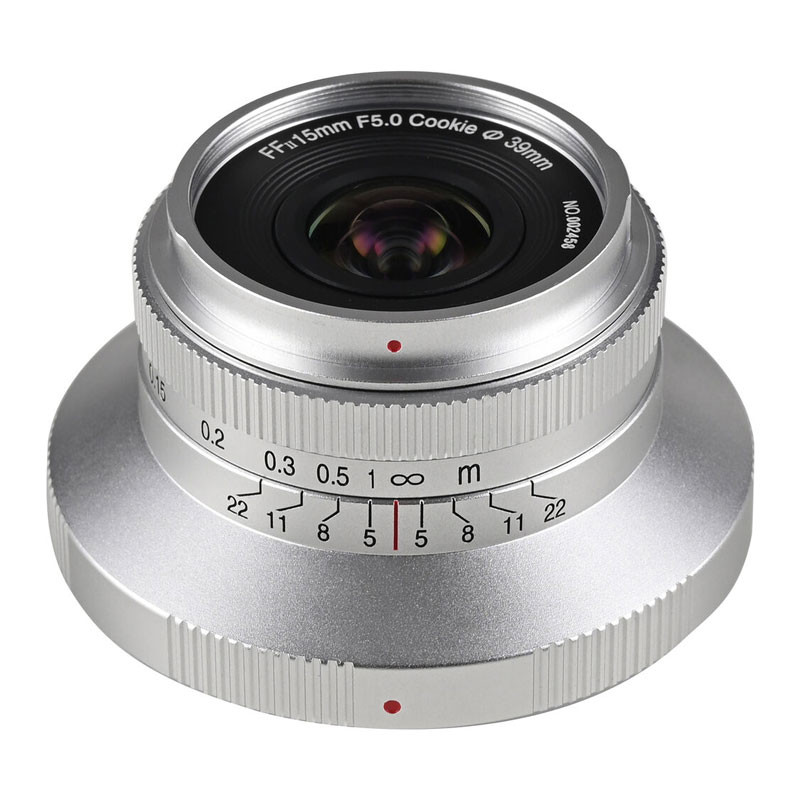 Laowa FF Auto Aperture 15mm f/5 Cookie objektív Nikon Z (Ezüst)-1