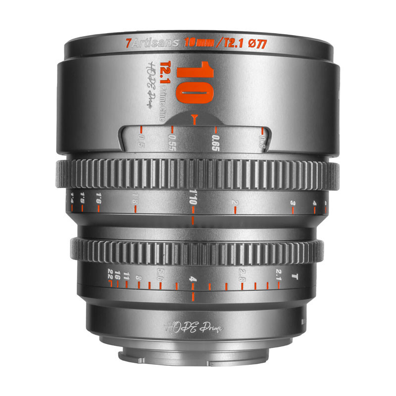 7Artisans Hope S35 10mm T2.1 objektív (Sony E bajonett) ezüst-0