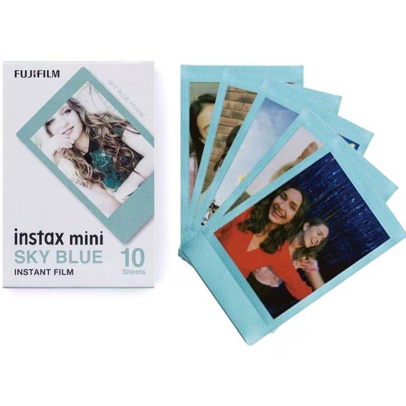 Fujifilm Instax Mini Glossy Deco Fotópapír (3x10 Lap) (confetti, mermaid, blue frame)-2
