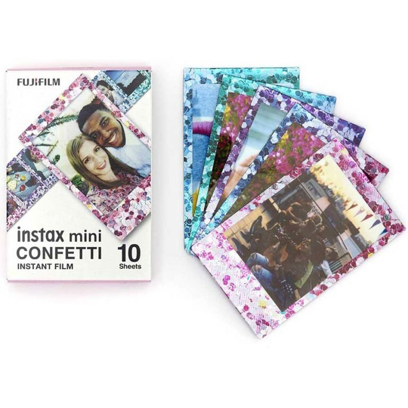 Fujifilm Instax Mini Glossy Deco Fotópapír (3x10 Lap) (confetti, mermaid, blue frame)-3