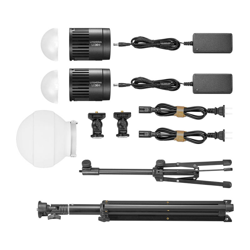 Godox Litemons LC30D-K2 Tabletop Videólámpa (2db)-0