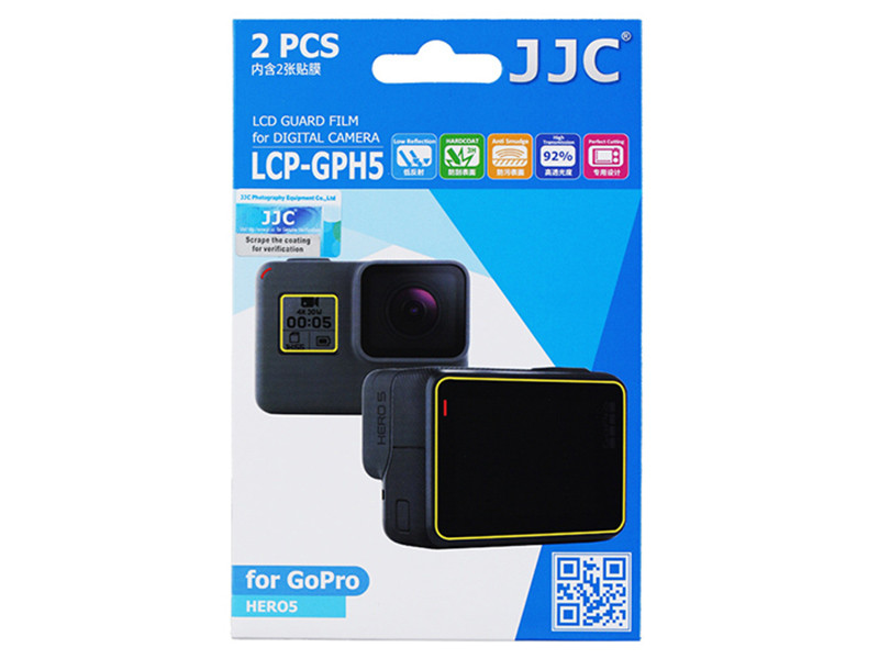 JJC LCP-GPH5 Kijelző Védő Fólia GoPro HERO5, HERO6, HERO, HERO7-hez-0
