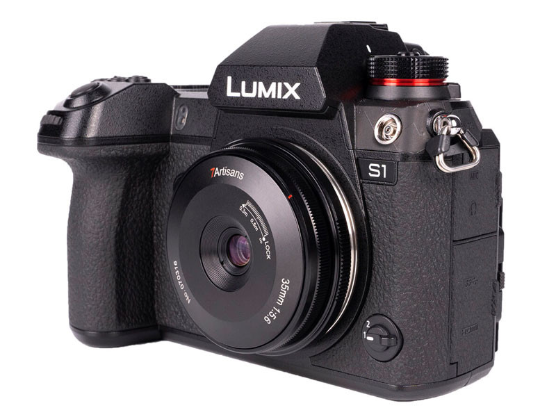 7Artisans 35mm f5.6 Panasonic/Sigma/Leica L fekete objektív-2