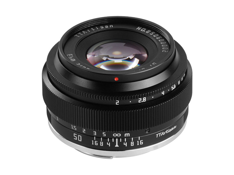 TTArtisan 50mm F2 objektív (Sony E bajonett) fekete-0