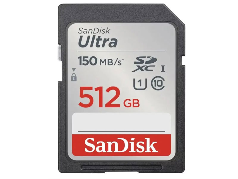 SanDisk 512GB Ultra SDXC Kártya 150MB/s CL10 UHS-I-0